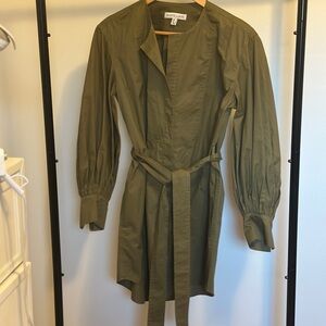 SHONA JOY Olive Shirt Dress